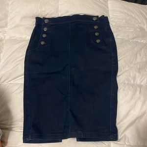 EXPRESS JEANS midi jean skirt with buttons